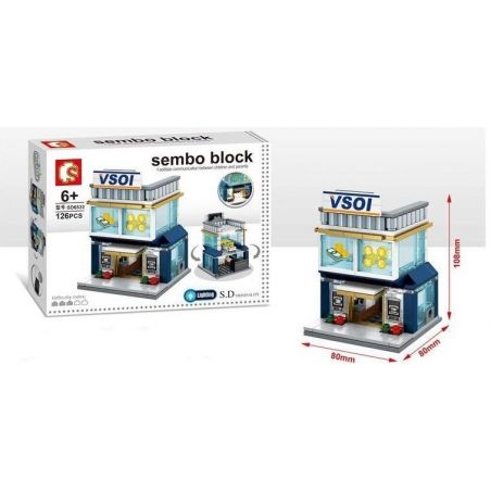 SEMBO WEKKI VIGGI SD6532 6532 SD6533 6533 SD6534 6534 SD6535 6535 non  CỬA HÀNG BMW MINI TỔ CHỨC TÀI CHÍNH VISA CHẾ ĐỘ XEM PHỐ THU NHỎ FEDEX BÁO LIÊN QUAN bộ đồ chơi xếp lắp ráp ghép mô hình Mini Modular SEMBO BLOCK Đường Phố Thu Nhỏ 160 khối