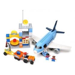 NOT Lego Duplo DUPLO 5595 Airport, GOROCK 1007 HYSTOYS HONGYUANSHENG AOLEDUOTOYS  HG-1273 1273 HG1273 Xếp hình Sân bay vui nhộn 69 khối