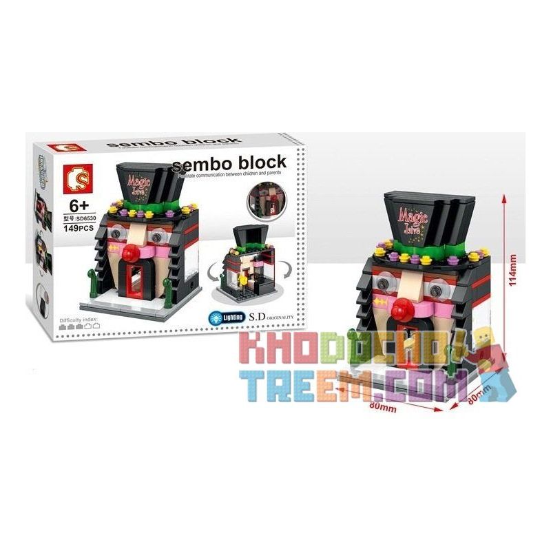 SEMBO WEKKI VIGGI SD6528 6528 SD6529 6529 SD6531 6531 SD6530 6530 non  CỬA HÀNG XE 4S QUẦY BAR PHỤC VỤ COCKTAIL SÀN GIAO DỊCH CHỨNG KHOÁN HỘI TRƯỜNG MA THUẬT HỀ bộ đồ chơi xếp lắp ráp ghép mô hình Mini Modular SEMBO BLOCK Đường Phố Thu Nhỏ 177 khối