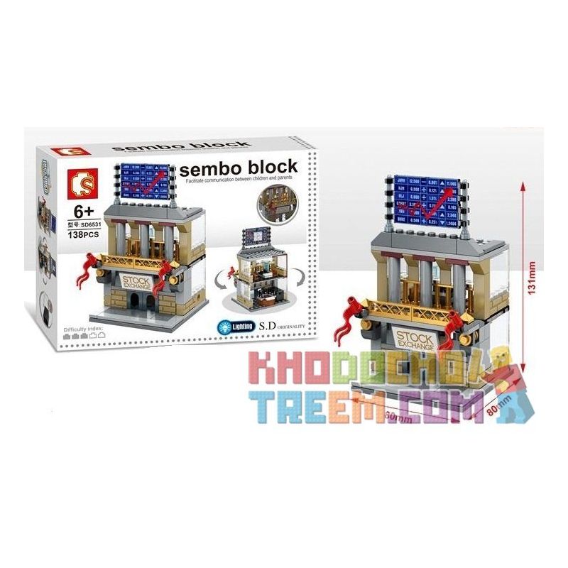 SEMBO WEKKI VIGGI SD6528 6528 SD6529 6529 SD6531 6531 SD6530 6530 non  CỬA HÀNG XE 4S QUẦY BAR PHỤC VỤ COCKTAIL SÀN GIAO DỊCH CHỨNG KHOÁN HỘI TRƯỜNG MA THUẬT HỀ bộ đồ chơi xếp lắp ráp ghép mô hình Mini Modular SEMBO BLOCK Đường Phố Thu Nhỏ 177 khối