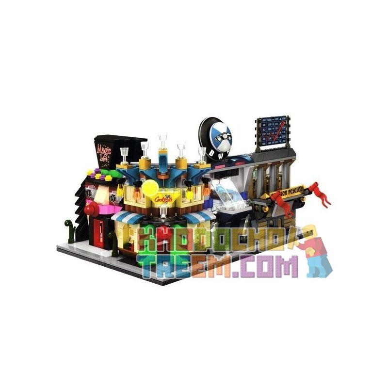 SEMBO WEKKI VIGGI SD6528 6528 SD6529 6529 SD6531 6531 SD6530 6530 non Lego CỬA HÀNG XE 4S QUẦY BAR PHỤC VỤ COCKTAIL SÀN GIAO DỊCH CHỨNG KHOÁN HỘI TRƯỜNG MA THUẬT HỀ bộ đồ chơi xếp lắp ráp ghép mô hình Mini Modular SEMBO BLOCK Đường Phố Thu Nhỏ 177 khối