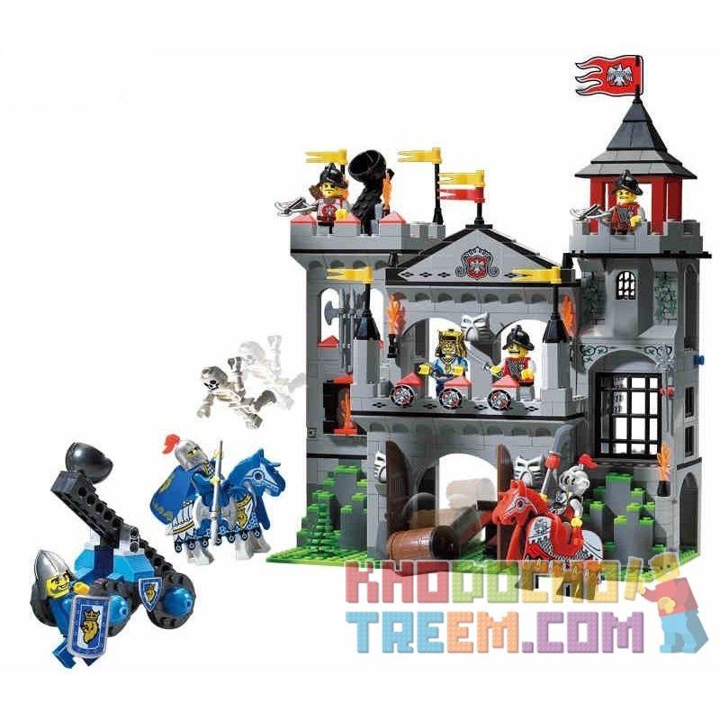 QMAN ENLIGHTEN KEEPPLEY 1021 non Lego TẤN CÔNG LÂU ĐÀI ĐẠI BÀNG bộ đồ chơi xếp lắp ráp ghép mô hình Medieval Castle CASTLE KNIGHTS Chiến Tranh Trung Cổ 568 khối