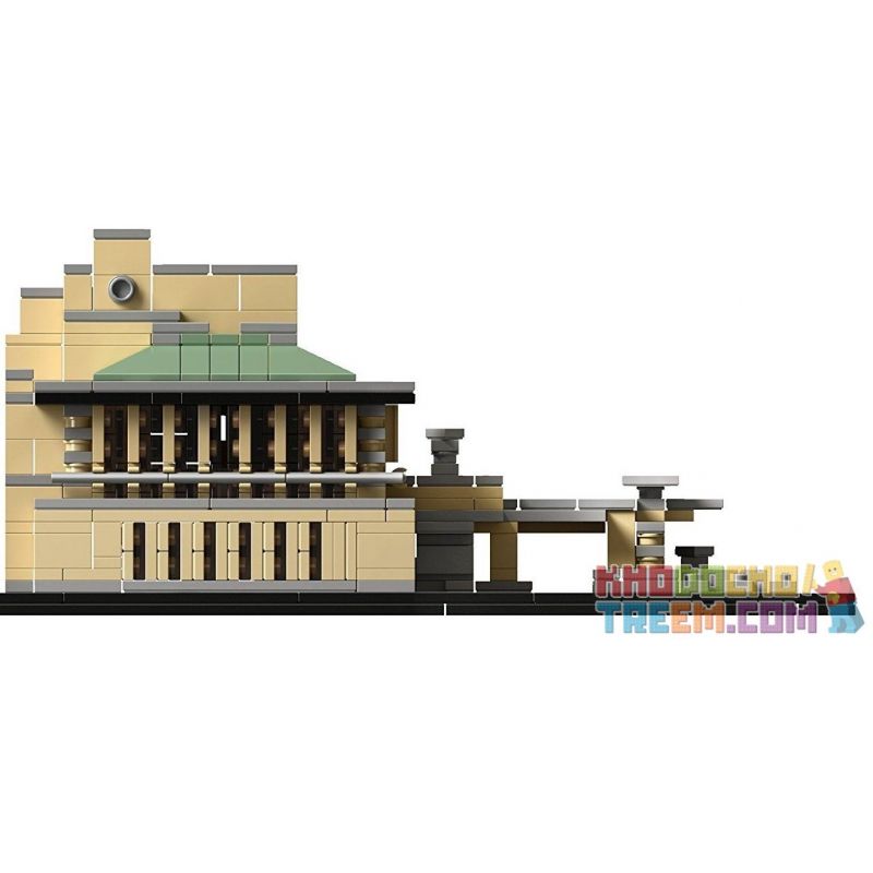 LOZ 1017 Xếp hình kiểu Nanoblock LOZ ELECTRIC AMUSEMENT PARK Imperial Hotel Khách Sạn Hoàng Gia 1187 khối