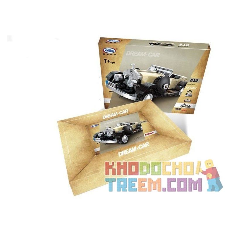 XINGBAO XB-03007 03007 XB03007 non  XE SIÊU SANG bộ đồ chơi xếp lắp ráp ghép mô hình Creator NOBLE Sáng Tạo 810 khối