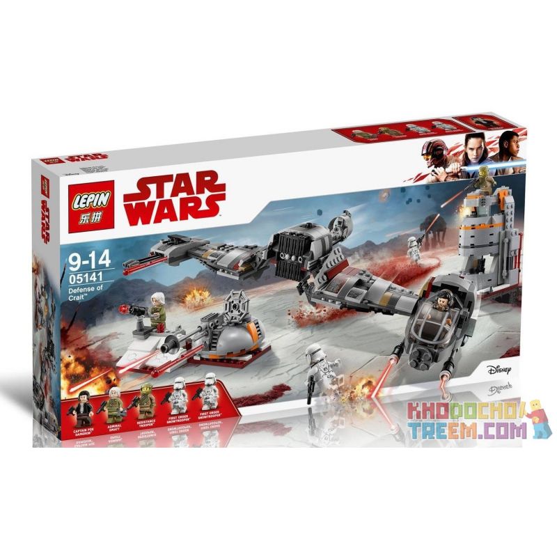NOT Lego DEFENSE OF CRAIT 75202 Bela Lari 10913 LEPIN 05141 xếp lắp ráp ghép mô hình HÀNG RÀO PHÒNG THỦ CỦA CRAIT BẢO VỆ Star Wars Chiến Tranh Giữa Các Vì Sao 746 khối