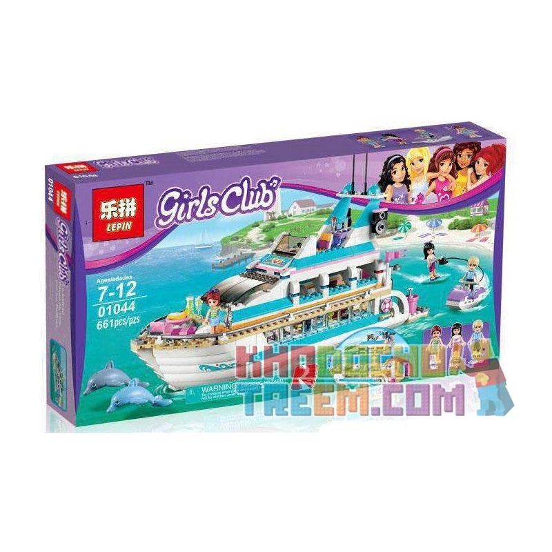 NOT Lego FRIENDS 41015 Dolphin Cruiser, Bela 10172 Lari 10172 LELE 79163 LEPIN 01044 Xếp hình Du thuyền Cá Heo 612 khối NOT Lego FRIENDS 41015 Dolphin Cruiser, Bela 10172 Lari 10172 LELE 79163 LEPIN 01044 Xếp hình Du thuyền Cá Heo 612 khối