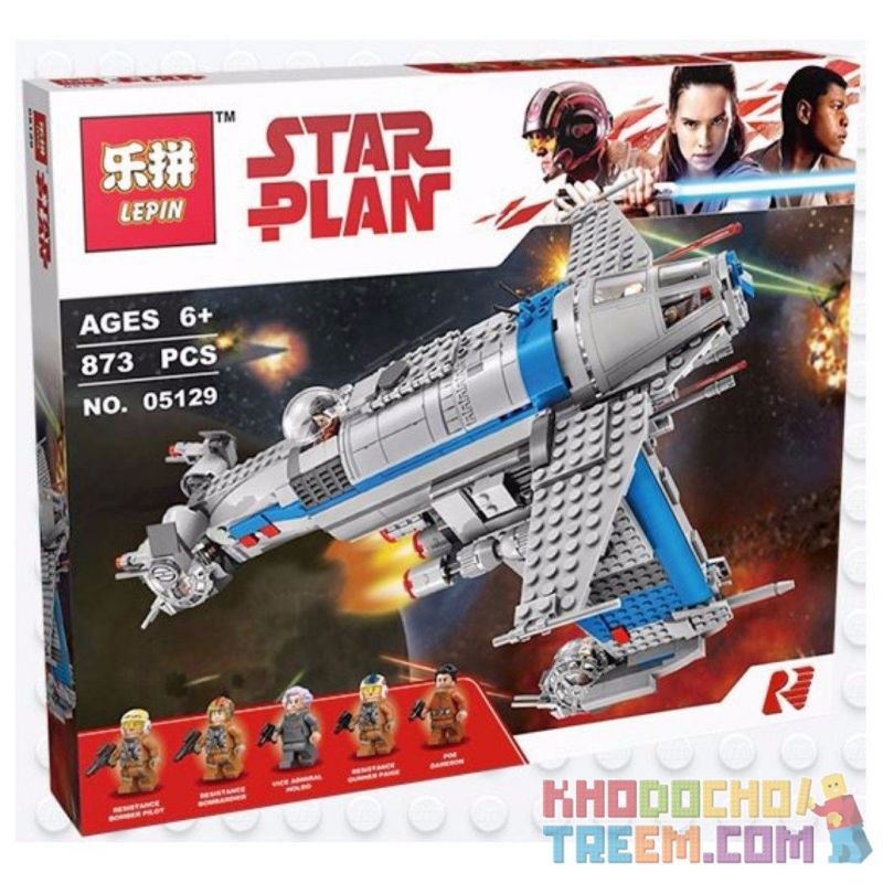 NOT Lego RESISTANCE BOMBER 75188 Bela Lari 10914 LEPIN 05129 xếp lắp ráp ghép mô hình CHỐNG LẠI MÁY BAY NÉM BOM Star Wars Chiến Tranh Giữa Các Vì Sao 778 khối