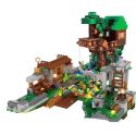 LEPIN 18031 non Lego QUẢNG TRƯỜNG NHÀ CÂY bộ đồ chơi xếp lắp ráp ghép mô hình Minecraft CUBEWORLD Game Xây Dựng 1075 khối