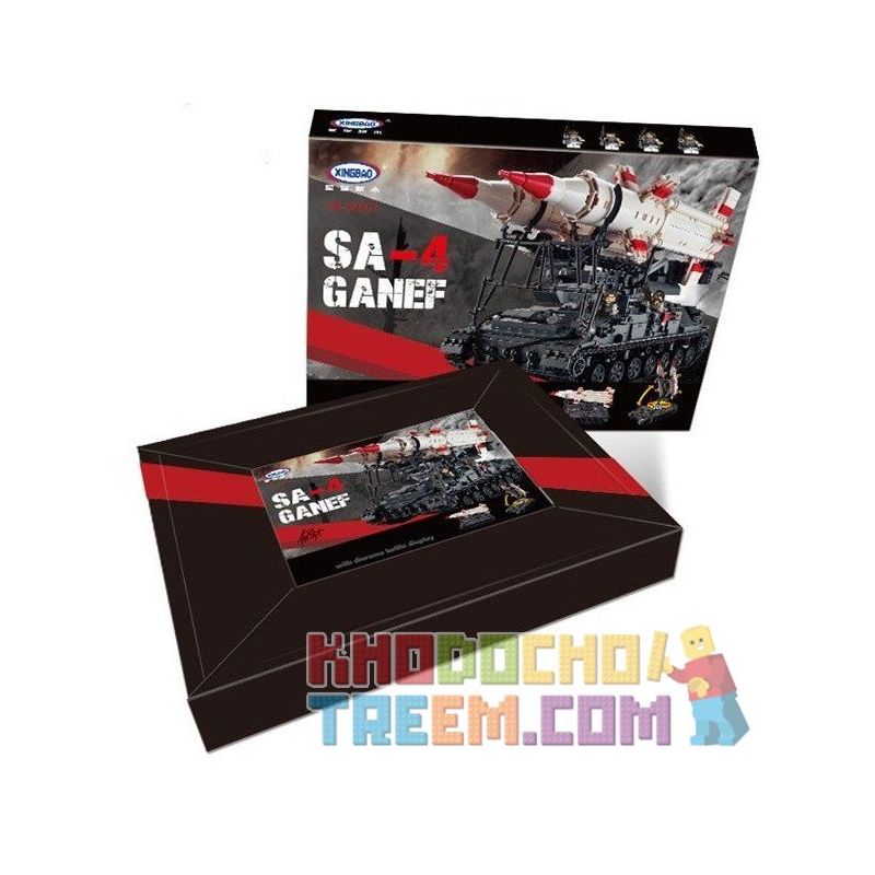 XINGBAO XB-06007 06007 XB06007 non  TÊN LỬA SA-4 GANEF bộ đồ chơi xếp lắp ráp ghép mô hình Creator SA-4 GANEF 导弹坦克 Sáng Tạo 1469 khối XINGBAO XB-06007 06007 XB06007 non  TÊN LỬA SA-4 GANEF bộ đồ chơi xếp lắp ráp ghép mô hình Creator SA-4 GANEF 导弹坦克 Sáng Tạo 1469 khối