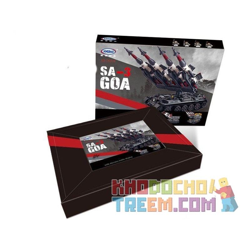 XINGBAO XB-06004 06004 XB06004 non  TÊN LỬA SA-3 bộ đồ chơi xếp lắp ráp ghép mô hình Creator Sáng Tạo 1753 khối