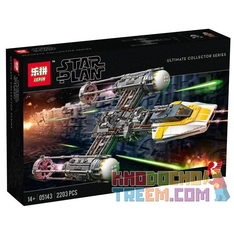 NOT Lego Y-WING STARFIGHTER 75181 LEPIN 05143 SHENG YUAN/SY 1106 xếp lắp ráp ghép mô hình MÁY BAY NÉM BOM CÁNH STARFIGHTER CÁNH Star Wars Chiến Tranh Giữa Các Vì Sao 1967 khối