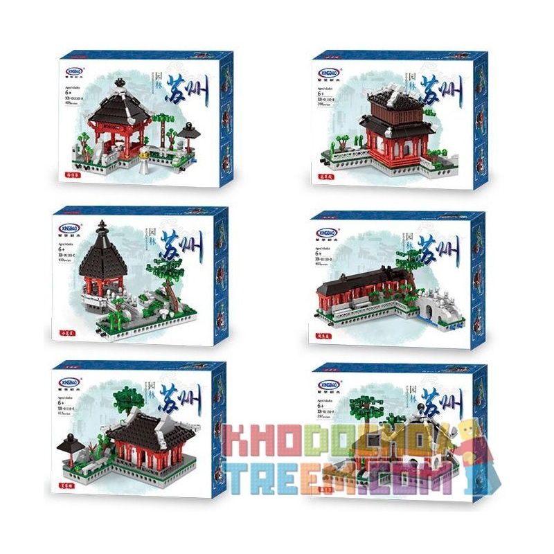XINGBAO XB-01110 01110 XB01110 non  NHÀ VƯỜN CỔ Ở TÔ CHÂU bộ đồ chơi xếp lắp ráp ghép mô hình Mini Modular GARDEN SUZHOU Đường Phố Thu Nhỏ 2479 khối