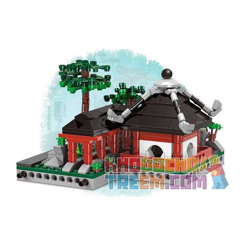 XINGBAO XB-01110 01110 XB01110 non  NHÀ VƯỜN CỔ Ở TÔ CHÂU bộ đồ chơi xếp lắp ráp ghép mô hình Mini Modular GARDEN SUZHOU Đường Phố Thu Nhỏ 2479 khối