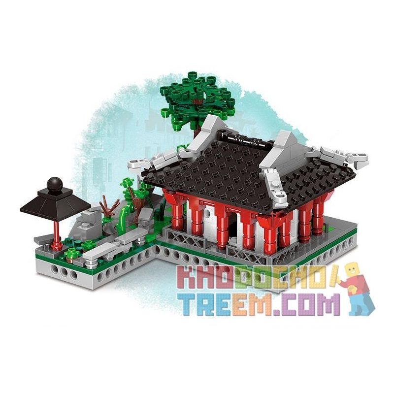 XINGBAO XB-01110 01110 XB01110 non  NHÀ VƯỜN CỔ Ở TÔ CHÂU bộ đồ chơi xếp lắp ráp ghép mô hình Mini Modular GARDEN SUZHOU Đường Phố Thu Nhỏ 2479 khối