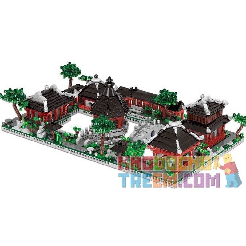 XINGBAO XB-01110 01110 XB01110 non Lego NHÀ VƯỜN CỔ Ở TÔ CHÂU bộ đồ chơi xếp lắp ráp ghép mô hình Mini Modular GARDEN SUZHOU Đường Phố Thu Nhỏ 2479 khối