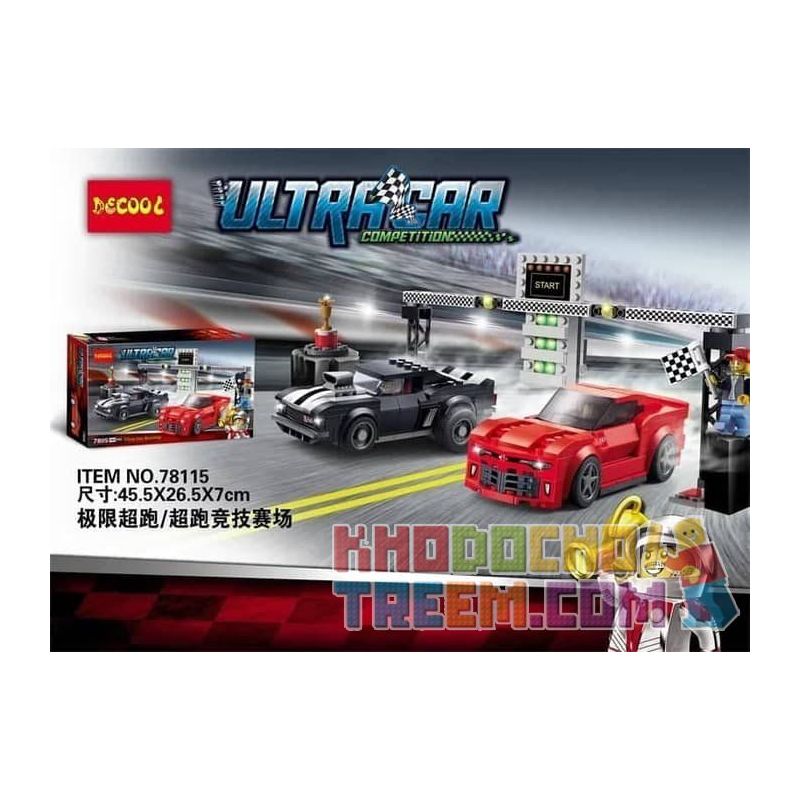 NOT Lego Speed Champions 75874 Chevrolet Camaro Drag Race Chevrolet Camaro  Race Car , Decool 78115 Jisi