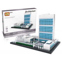 LOZ 1014 Xếp hình kiểu Nanoblock ARCHITECTURE The United Nations Headquarters Trụ Sở Liên Hợp Quốc 616 khối
