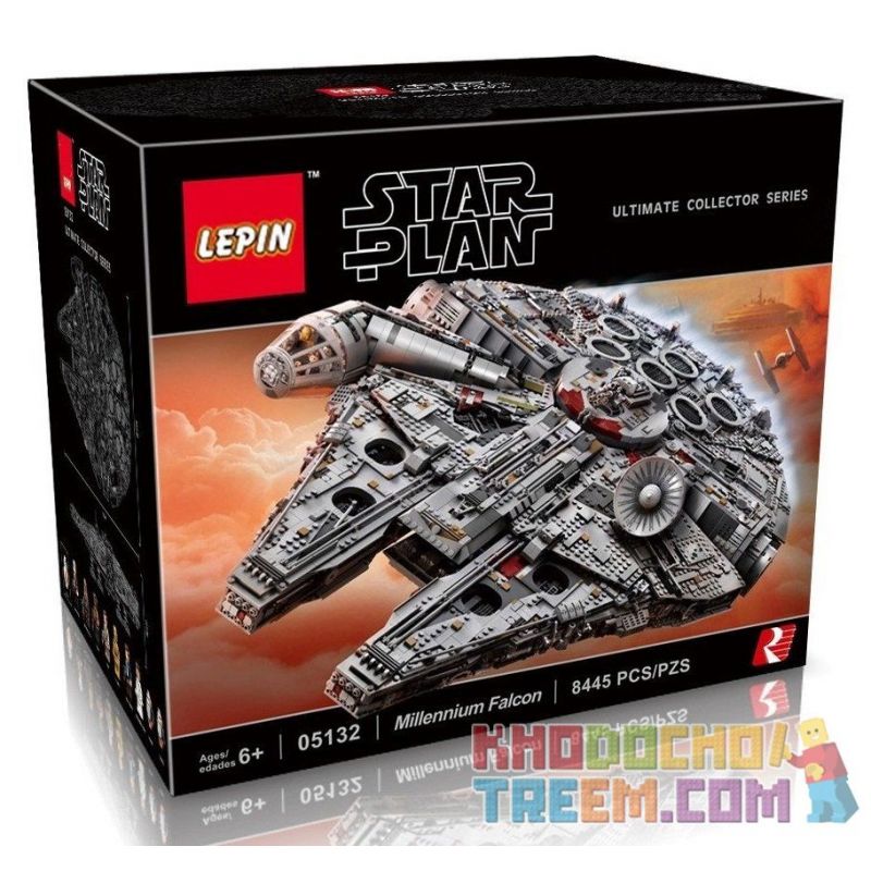 NOT Lego STAR WARS 75192 Millennium Falcon, DINGGAO DG005 KING 81085 LEPIN 05132 WHITE BOX 611088 Xếp hình Phi Thuyền Chim ưng 7541 khối NOT Lego STAR WARS 75192 Millennium Falcon, DINGGAO DG005 KING 81085 LEPIN 05132 WHITE BOX 611088 Xếp hình Phi Thuyền Chim ưng 7541 khối