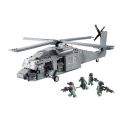 JISI 2114 non Lego MÁY BAY QUÂN SỰ DIỀU HÂU ĐEN bộ đồ chơi xếp lắp ráp ghép mô hình Military Army UH-60 BLACK HAWK Quân Sự Bộ Đội 562 khối