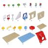HYSTOYS HONGYUANSHENG AOLEDUOTOYS HG-1420 1420 HG1420 Xếp hình kiểu    Family House Nhà Bà Nội 42 khối