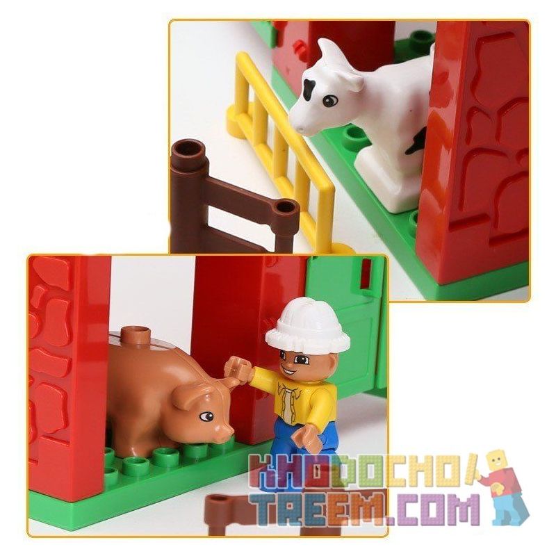 HYSTOYS HONGYUANSHENG AOLEDUOTOYS GM-5001 5001 GM5001 HG-1268 1268 HG1268 Xếp hình kiểu    Big Farm Nông Trại Nhỏ gồm 2 hộp nhỏ 76 khối HYSTOYS HONGYUANSHENG AOLEDUOTOYS GM-5001 5001 GM5001 HG-1268 1268 HG1268 Xếp hình kiểu    Big Farm Nông Trại Nhỏ gồm 2 hộp nhỏ 76 khối