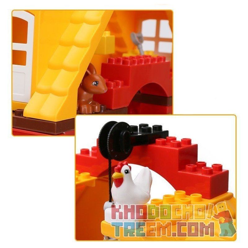 HYSTOYS HONGYUANSHENG AOLEDUOTOYS GM-5001 5001 GM5001 HG-1268 1268 HG1268 Xếp hình kiểu    Big Farm Nông Trại Nhỏ gồm 2 hộp nhỏ 76 khối HYSTOYS HONGYUANSHENG AOLEDUOTOYS GM-5001 5001 GM5001 HG-1268 1268 HG1268 Xếp hình kiểu    Big Farm Nông Trại Nhỏ gồm 2 hộp nhỏ 76 khối