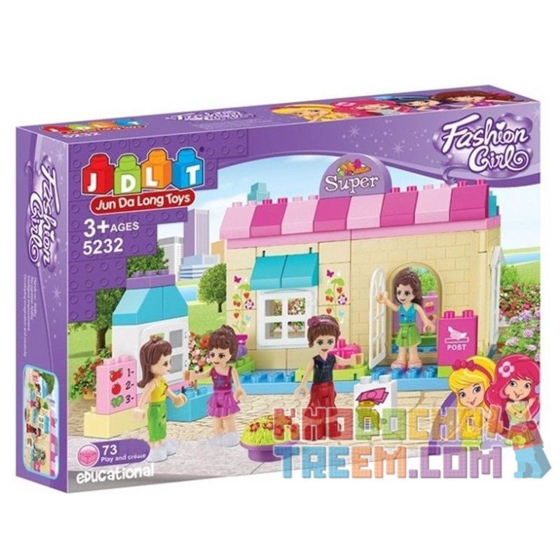  Xếp hình kiểu  Go Shopping At Supermarket With Girls Chuyến Đi Siêu Thị Thú Vị 73 khối