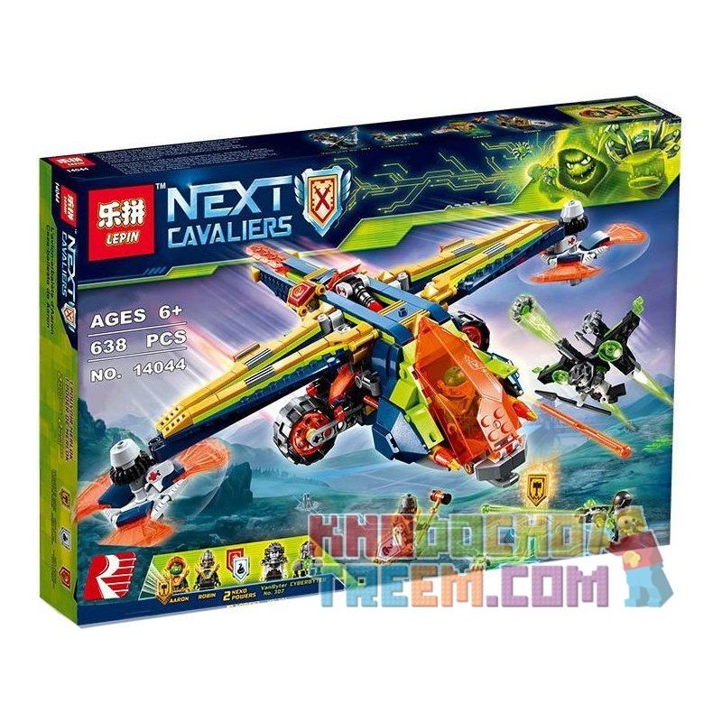 NOT Lego AARON'S X-BOW 72005 Bela Lari 10818 LEPIN 14044 xếp lắp ráp ghép mô hình CHIẾN CƠ CỦA AARON CUNG CHỮ X Nexo Knights Hiệp Sỹ Nexo 569 khối