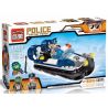 Enlighten 1903 Qman 1903 non  THUYỀN PHAO CỦA CẢNH SÁT bộ đồ chơi xếp lắp ráp ghép mô hình Police POLICE BATTLE FORCE MARINE CORPS 105 khối