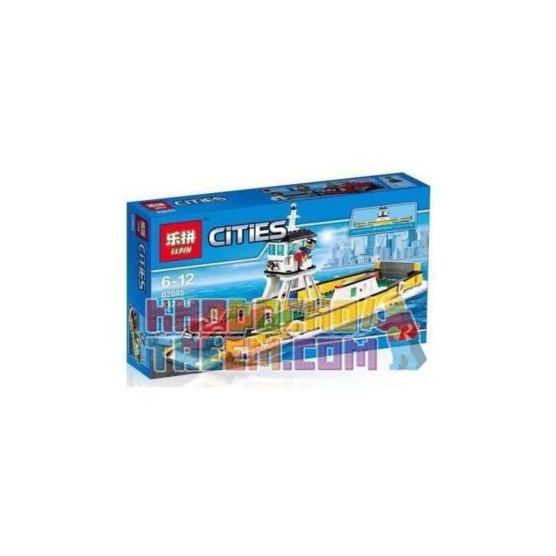 NOT Lego FERRY 60119 LEPIN 02045 xếp lắp ráp ghép mô hình BẾN PHÀ CHIẾC PHÀ City Thành Phố 301 khối