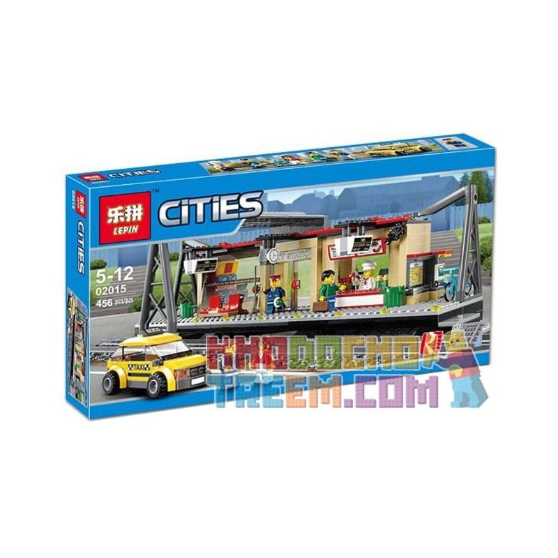 NOT Lego CITY 60050 TRAIN STATION , LEPIN 02015 Xếp hình Nhà Ga Xe ...