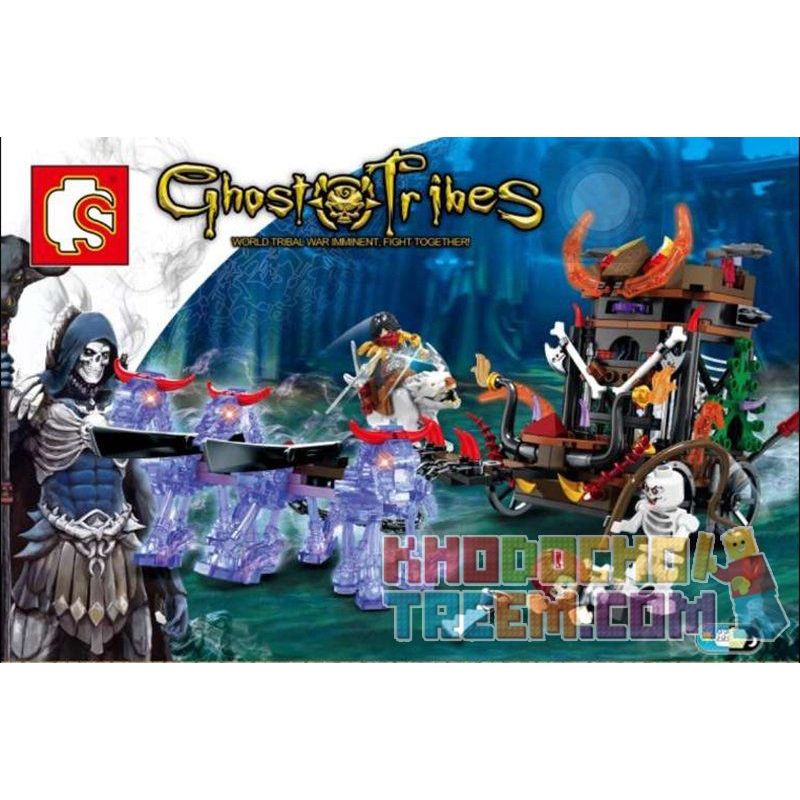 SEMBO WEKKI VIGGI SD3301 3301 non  CRISIS OF KRIS HORDE GLORY GHOST CARRIAGE bộ đồ chơi xếp lắp ráp ghép mô hình Chronicles Of The Ghostly Tribe GHOST TRIBES Bộ Tộc Ma 269 khối
