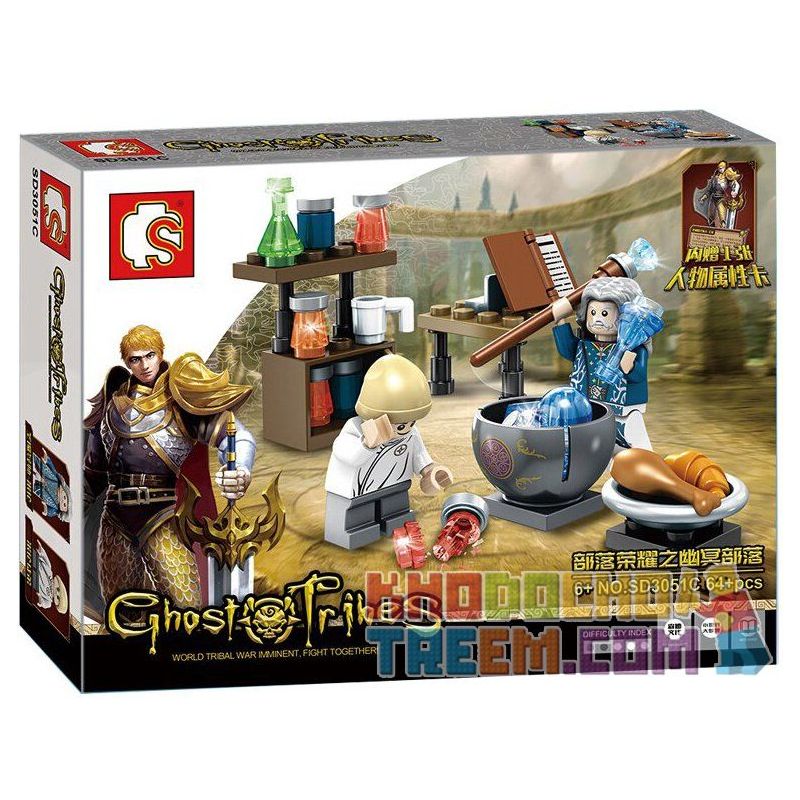 SEMBO SD3051 3051 Xếp hình kiểu  CHRONICLES OF THE GHOSTLY TRIBE Ghost Tribal Series Tuyển Tập Bộ Lạc Ma Quái 283 khối