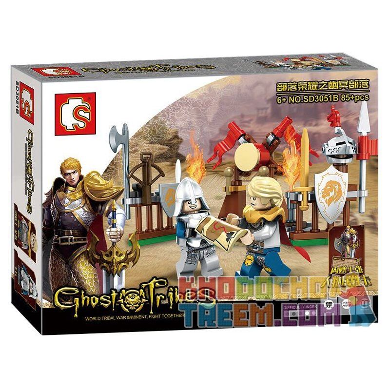 SEMBO SD3051 3051 Xếp hình kiểu  CHRONICLES OF THE GHOSTLY TRIBE Ghost Tribal Series Tuyển Tập Bộ Lạc Ma Quái 283 khối