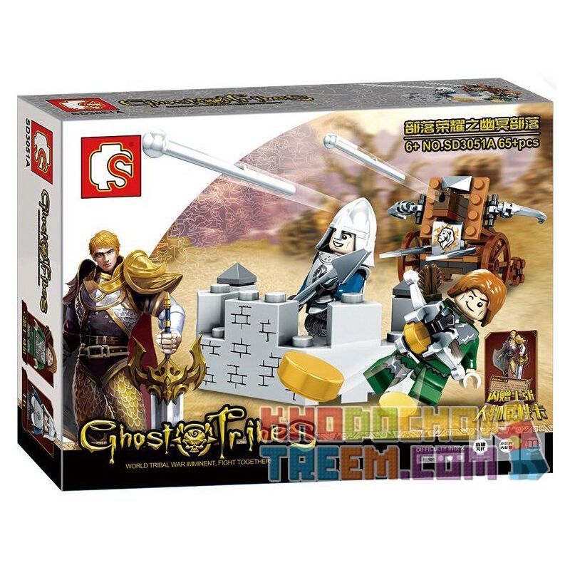 SEMBO SD3051 3051 Xếp hình kiểu  CHRONICLES OF THE GHOSTLY TRIBE Ghost Tribal Series Tuyển Tập Bộ Lạc Ma Quái 283 khối