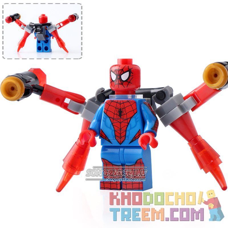 SHENG YUAN SY 688 Xếp hình kiểu Lego Super Heroes Spider-Man Minifigures 8  Types Người Nhện Minifigures 8 Loại giá sốc rẻ nhất