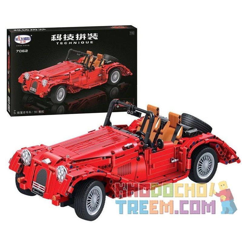 Winner 7062 non  Ô TÔ 4 BÁNH tỷ lệ 1:10 bộ đồ chơi xếp lắp ráp ghép mô hình  THE RED CONVERTIBLE CAR Kỹ Thuật Công Nghệ Cao Mô Hình Phương Tiện 1141 khối