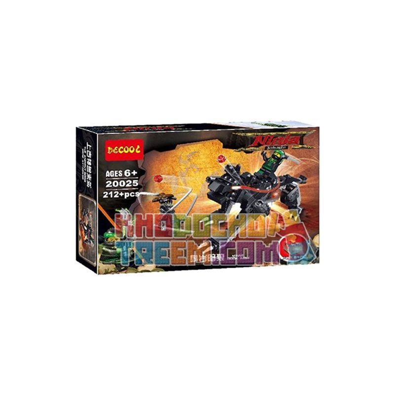 JISI 20025 non Lego NINJA VÀ CHÓ SÓI ĐÁ bộ đồ chơi xếp lắp ráp ghép mô hình The Lego Ninjago Movie NINJA MANE ROCK WOLF Ninja Lốc Xoáy 212 khối