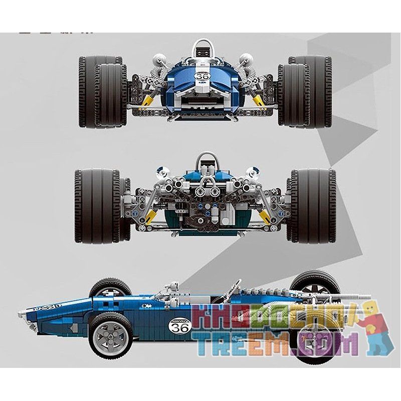 REBRICKABLE MOC-1234 1234 MOC1234 XINGBAO XB-03022 03022 XB03022 non  XE ĐUA MÀU XANH DA TRỜI bộ đồ chơi xếp lắp ráp ghép mô hình  EAGLE WESLAKE MK1 T1G Kỹ Thuật Công Nghệ Cao Mô Hình Phương Tiện 1758 khối