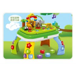 JUN DA LONG TOYS JDLT 5278A Xếp hình kiểu    IQ Whole Brain Enlightenment Sở Thú Có Bàn Phát Nhạc 47 khối