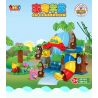 JUN DA LONG TOYS JDLT 5010A Xếp hình kiểu    Crowded Monkey Zoo Sở Thú Vui Nhộn Của Khỉ 59 khối