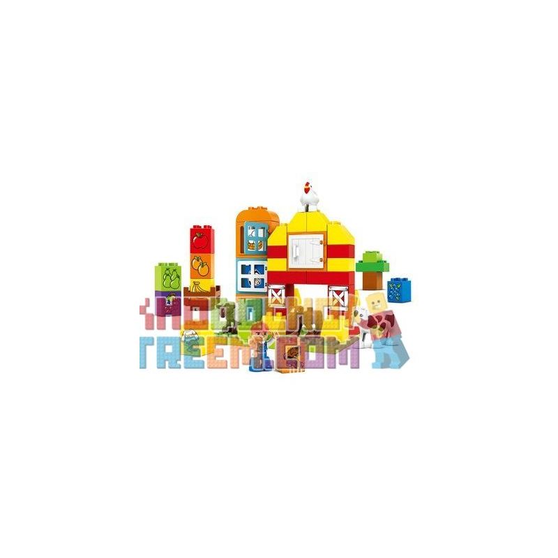 JUN DA LONG TOYS JDLT 5310A Xếp hình kiểu    Happy Farm Nông Trại Vui Vẻ 51 khối