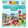 JUN DA LONG TOYS JDLT 5276A Xếp hình kiểu    Fire City Thành Phố Lính Cứu Hỏa 126 khối