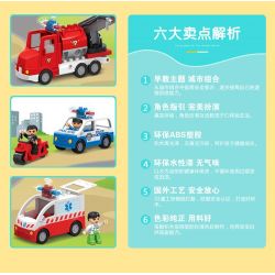 JUN DA LONG TOYS JDLT 5276A Xếp hình kiểu    Fire City Thành Phố Lính Cứu Hỏa 126 khối