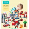 JUN DA LONG TOYS JDLT 5276A Xếp hình kiểu    Fire City Thành Phố Lính Cứu Hỏa 126 khối