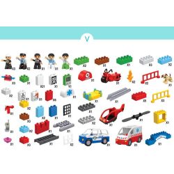 JUN DA LONG TOYS JDLT 5276A Xếp hình kiểu    Fire City Thành Phố Lính Cứu Hỏa 126 khối