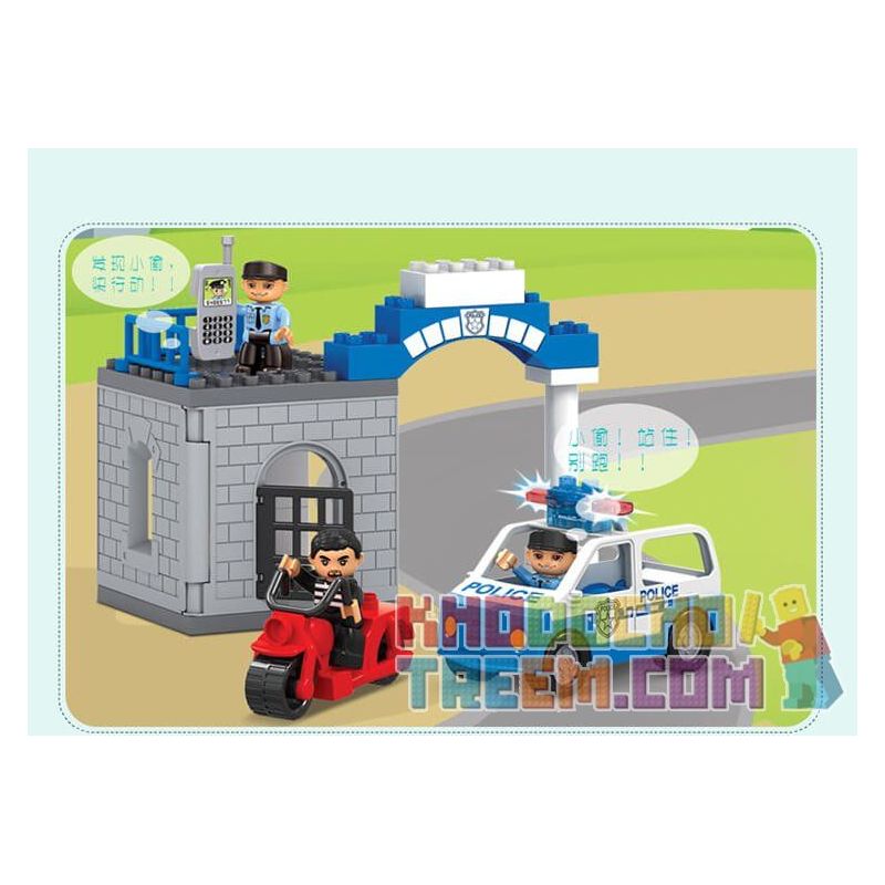 JUN DA LONG TOYS JDLT 5276A Xếp hình kiểu    Fire City Thành Phố Lính Cứu Hỏa 126 khối