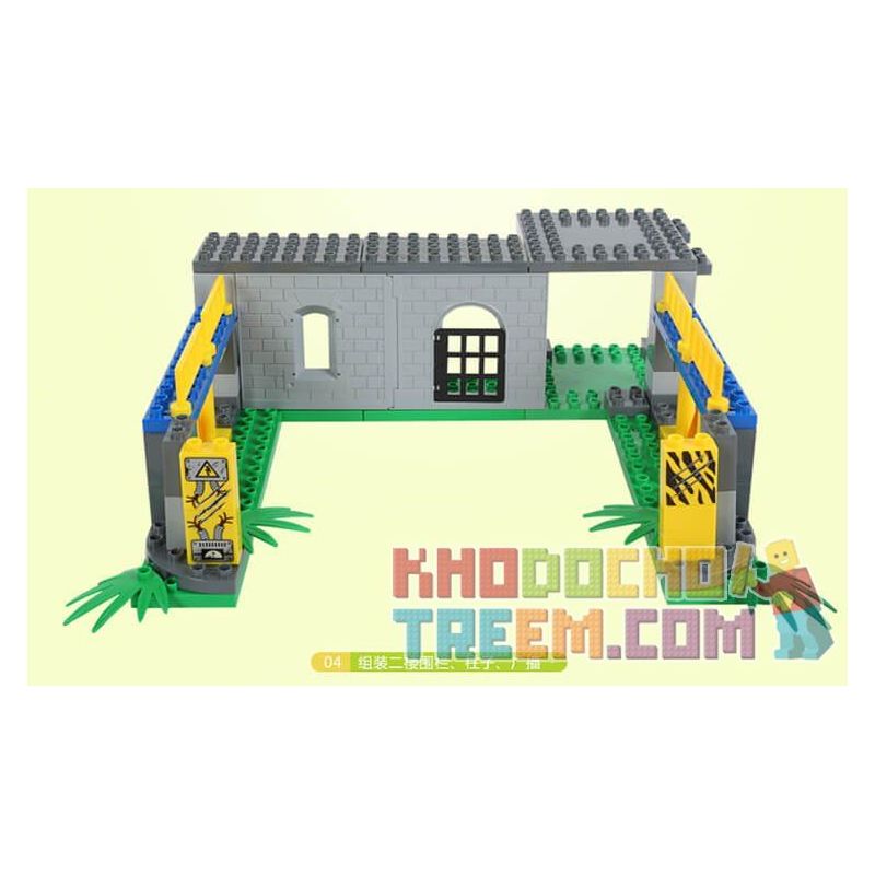 JUN DA LONG TOYS JDLT 5073A Xếp hình kiểu    Dinosaur World Lạc Vào Thế Giới Khủng Long 138 khối