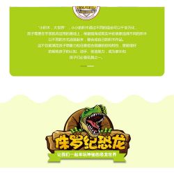 JUN DA LONG TOYS JDLT 5072A Xếp hình kiểu    Dinosaur World Thế Giới Khủng Long 141 khối