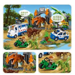 JUN DA LONG TOYS JDLT 5072A Xếp hình kiểu    Dinosaur World Thế Giới Khủng Long 141 khối